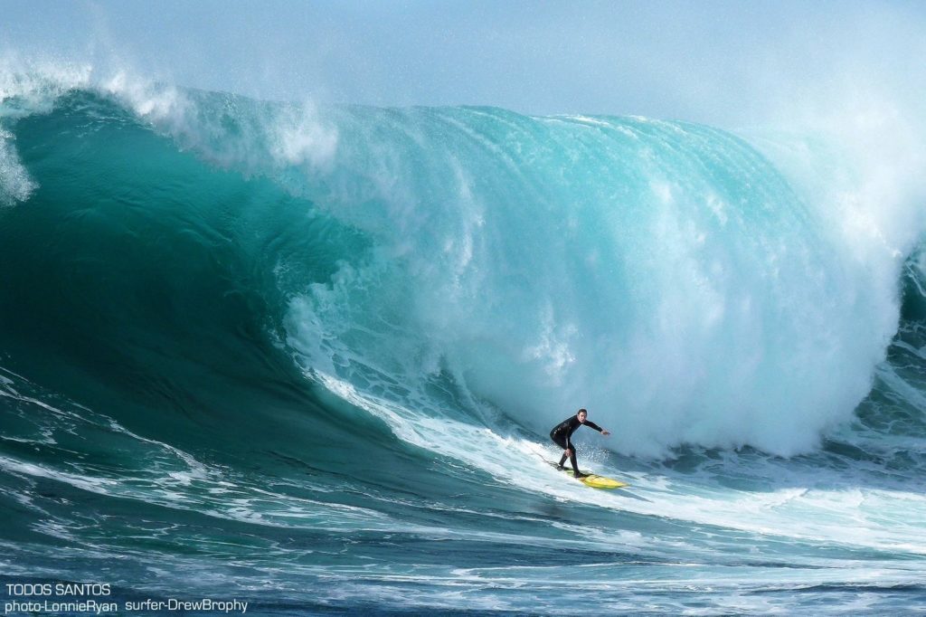 Drew Brophy Surfing Todos Santos Big Waves Photo by Lonnie Ryan preview
